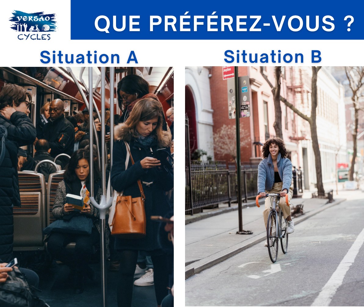 QUE PRÉFÉREZ-VOUS ? VÉLO OU MÉTRO ?